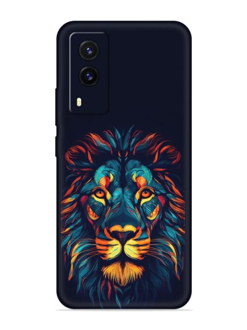 Colorful Lion Embossed Soft Silicone Case for Vivo V21E (5G) Zapvi