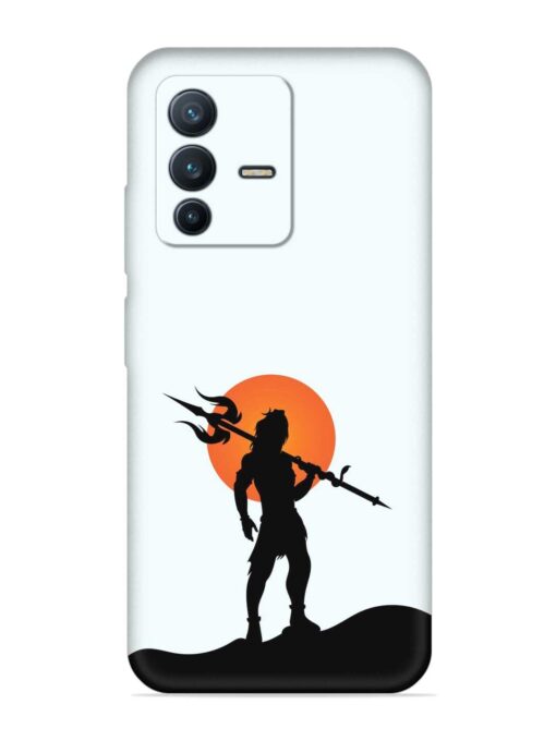 Lord Mahadev Trendy Embossed Soft Silicone Case for Vivo V23 (5G) Zapvi