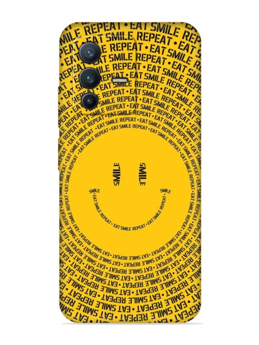 Smiley Embossed Soft Silicone Case for Vivo V23 (5G) Zapvi