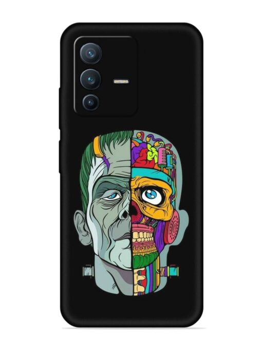 Men Vs Skull Embossed Soft Silicone Case for Vivo V23 (5G) Zapvi