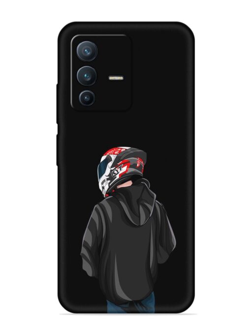 Motorcycle Rider Embossed Soft Silicone Case for Vivo V23 (5G) Zapvi