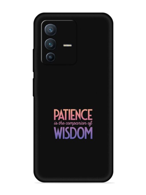 Patience Is The Embossed Soft Silicone Case for Vivo V23 (5G) Zapvi