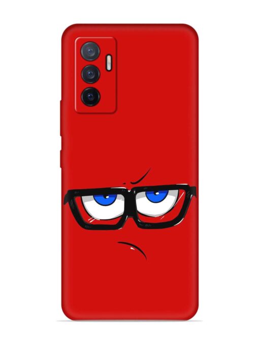 Rad Angry Face Embossed Soft Silicone Case for Vivo V23E (5G)