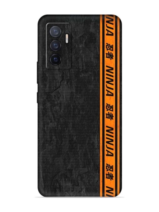 Ninja Srtips Embossed Soft Silicone Case for Vivo V23E (5G) Zapvi