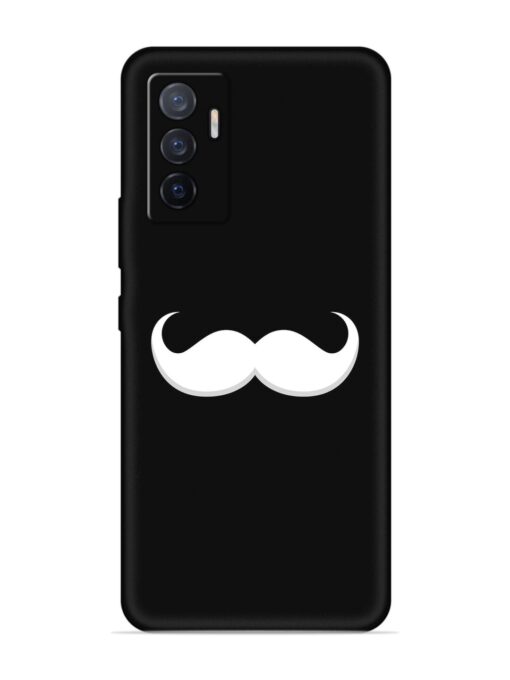 Mustache Vector Embossed Soft Silicone Case for Vivo V23E (5G)