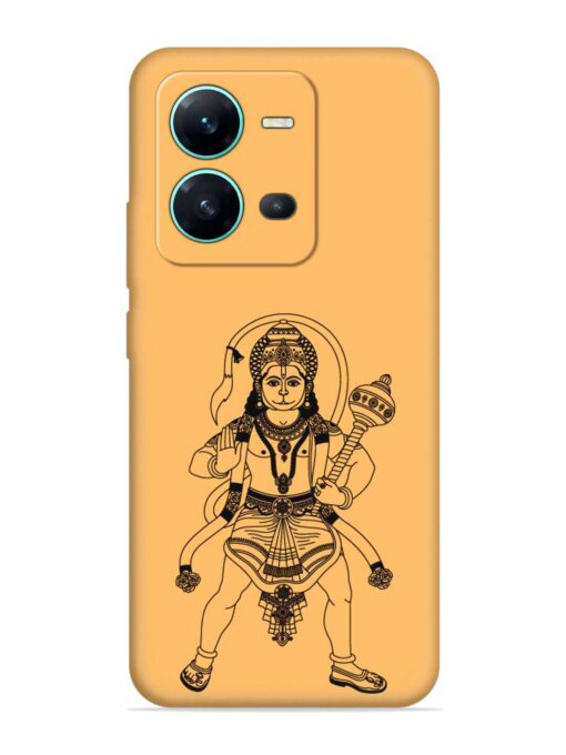 Indian God Hanuman Embossed Soft Silicone Case for Vivo V25 (5G) Zapvi