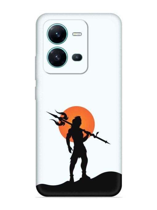 Lord Mahadev Trendy Embossed Soft Silicone Case for Vivo V25 (5G) Zapvi