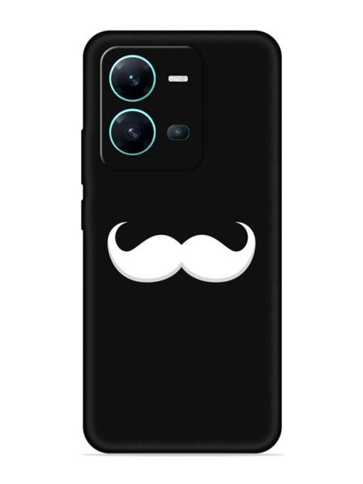 Mustache Vector Embossed Soft Silicone Case for Vivo V25 (5G)