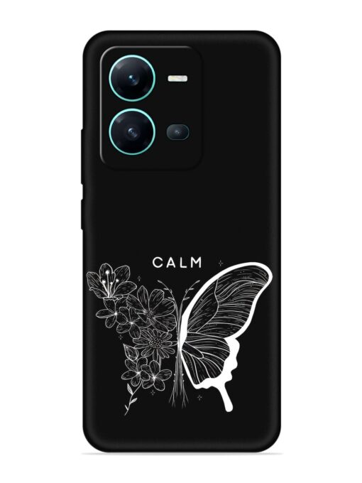 Calm Embossed Soft Silicone Case for Vivo V25 (5G) Zapvi