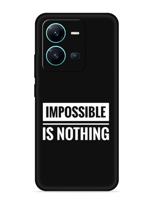 Impossible Is Nothing Embossed Soft Silicone Case for Vivo V25 (5G)