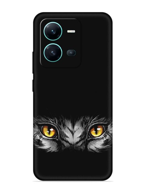 Scary Eye Embossed Soft Silicone Case for Vivo V25 (5G)