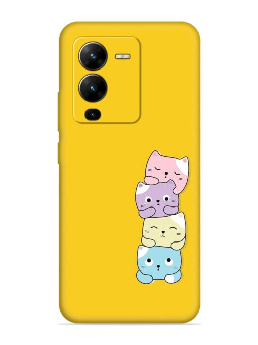 Cartoon Anime Embossed Soft Silicone Case for Vivo V25 Pro (5G) Zapvi