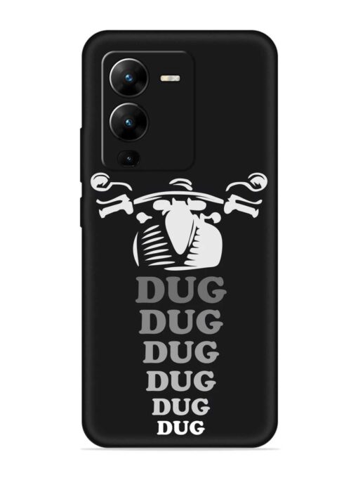 Dug Dug Dug Embossed Soft Silicone Case for Vivo V25 Pro (5G) Zapvi