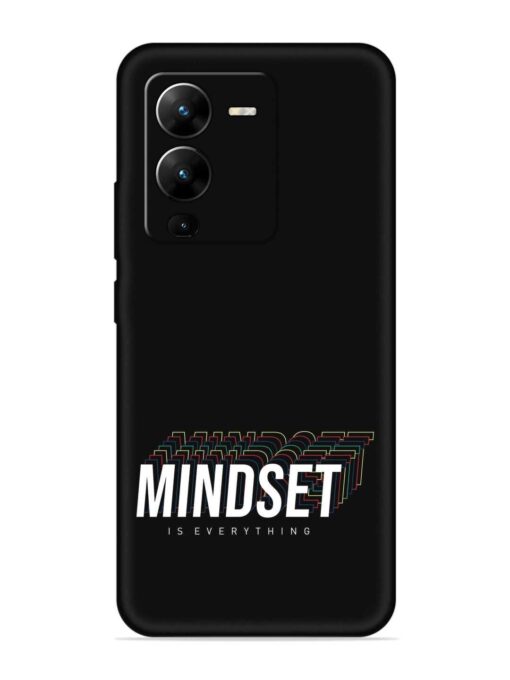 Mindset Everything Slogan Embossed Soft Silicone Case for Vivo V25 Pro (5G) Zapvi