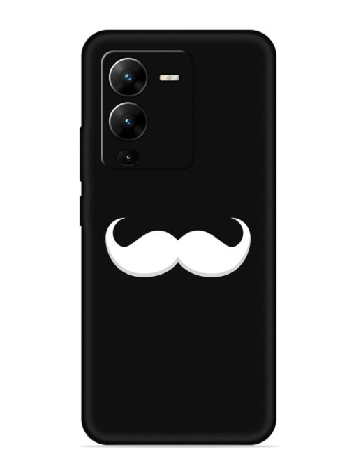 Mustache Vector Embossed Soft Silicone Case for Vivo V25 Pro (5G)