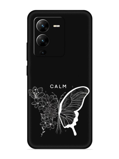 Calm Embossed Soft Silicone Case for Vivo V25 Pro (5G)