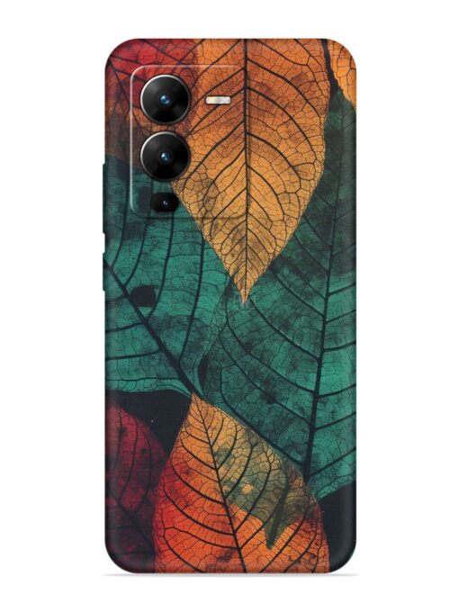 Leaves Artwork Embossed Soft Silicone Case for Vivo V25 Pro (5G) Zapvi