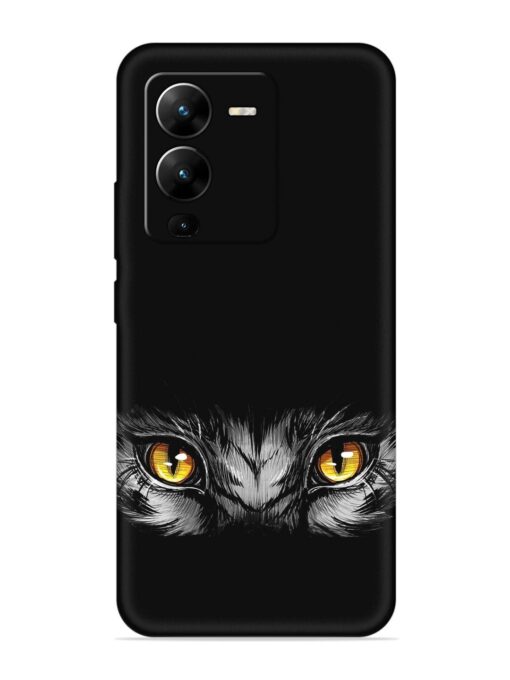 Scary Eye Embossed Soft Silicone Case for Vivo V25 Pro (5G)