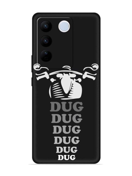 Dug Dug Dug Embossed Soft Silicone Case for Vivo V27 (5G)