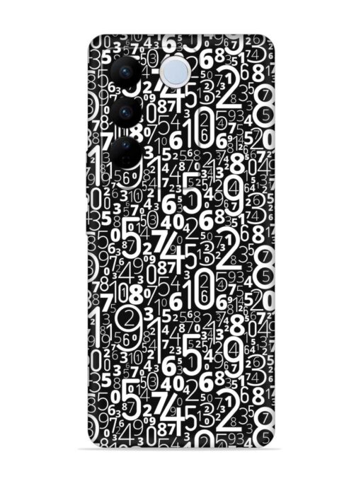 Many Numbers Different Embossed Soft Silicone Case for Vivo V27 (5G) Zapvi