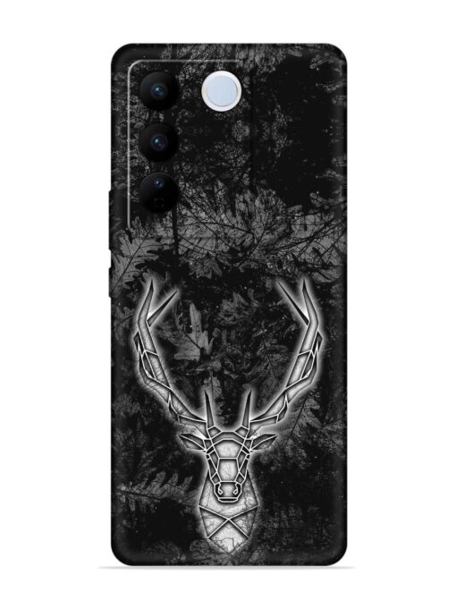 Ancient Deer Embossed Soft Silicone Case for Vivo V27 (5G)