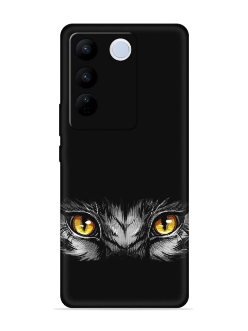 Scary Eye Embossed Soft Silicone Case for Vivo V27 (5G)