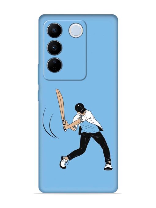 Cricket Gully Boy Embossed Soft Silicone Case for Vivo V27 Pro (5G) Zapvi