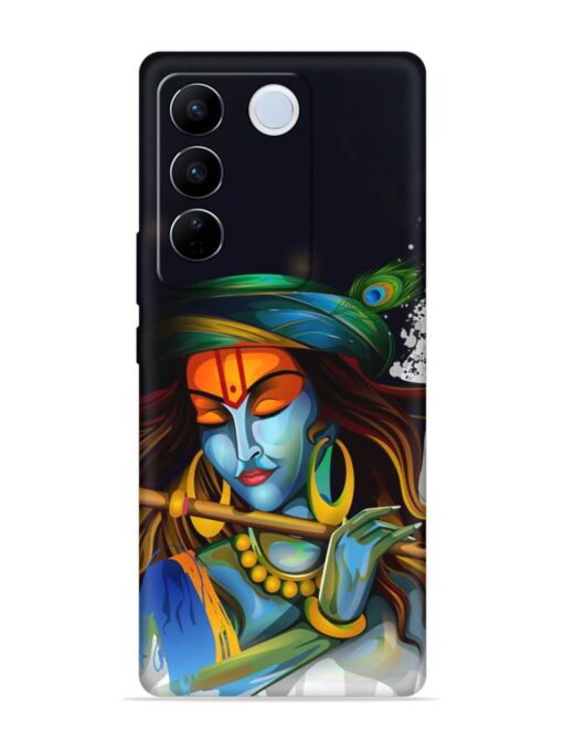 Krishna Art Embossed Soft Silicone Case for Vivo V27 Pro (5G) Zapvi