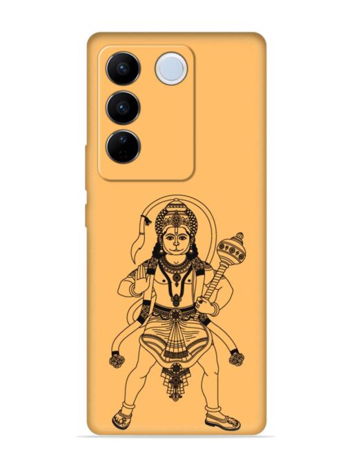 Indian God Hanuman Embossed Soft Silicone Case for Vivo V27 Pro (5G) Zapvi