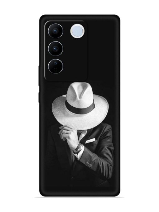 Men Under Hat Embossed Soft Silicone Case for Vivo V27 Pro (5G) Zapvi