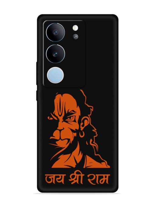 Angry Hanuman Embossed Soft Silicone Case for Vivo V29 (5G)