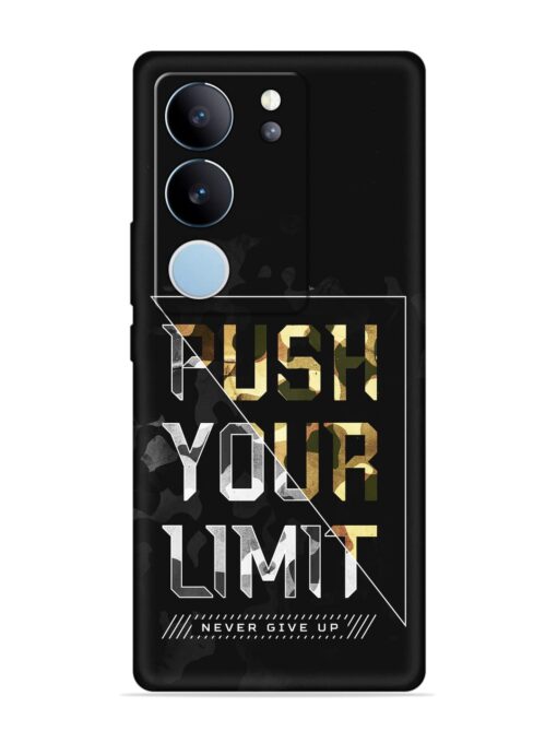 Push Your Limits Embossed Soft Silicone Case for Vivo V29 (5G) Zapvi