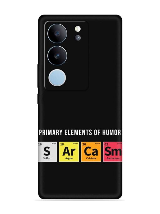 Primary Elements Humor Embossed Soft Silicone Case for Vivo V29 (5G)