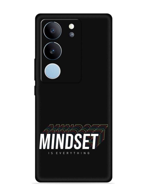 Mindset Everything Slogan Embossed Soft Silicone Case for Vivo V29 (5G) Zapvi