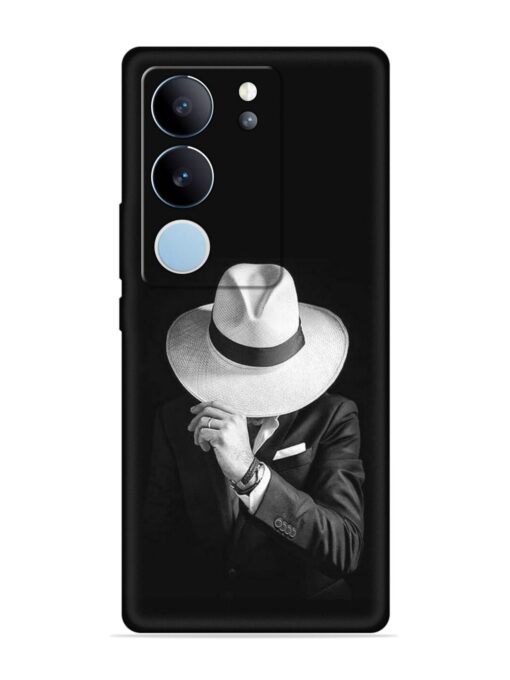 Men Under Hat Embossed Soft Silicone Case for Vivo V29 (5G) Zapvi