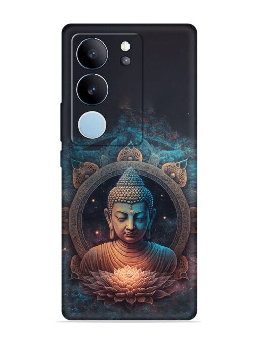 Gautam Buddha Embossed Soft Silicone Case for Vivo V29 (5G)