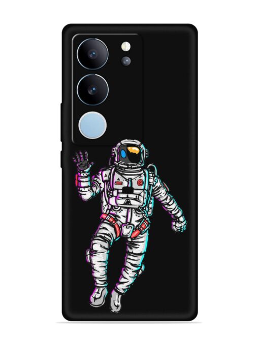 Spaceman Embossed Soft Silicone Case for Vivo V29 (5G) Zapvi