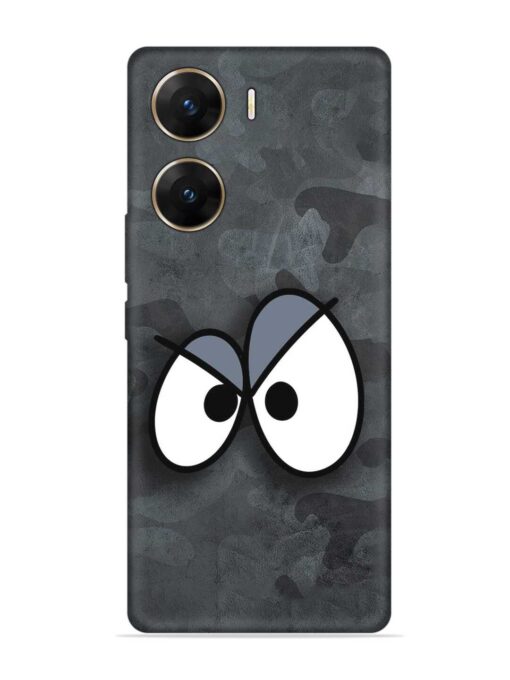 Big Eyes Night Mode Embossed Soft Silicone Case for Vivo V29E (5G) Zapvi