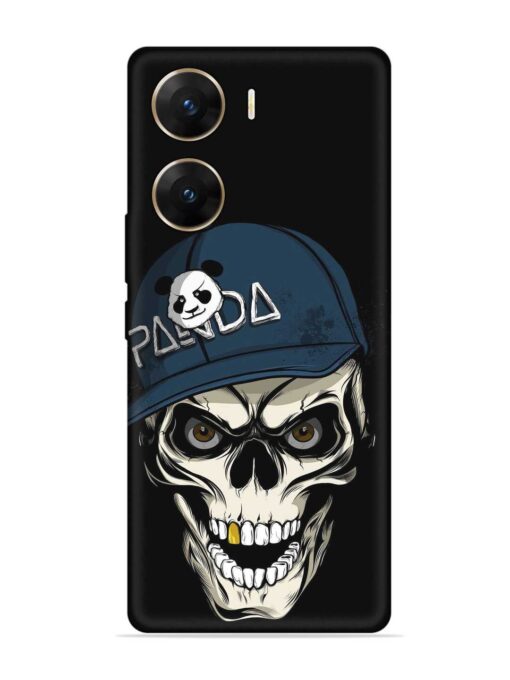 Panda Skull Embossed Soft Silicone Case for Vivo V29E (5G) Zapvi