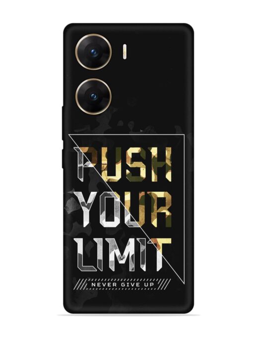 Push Your Limits Embossed Soft Silicone Case for Vivo V29E (5G) Zapvi