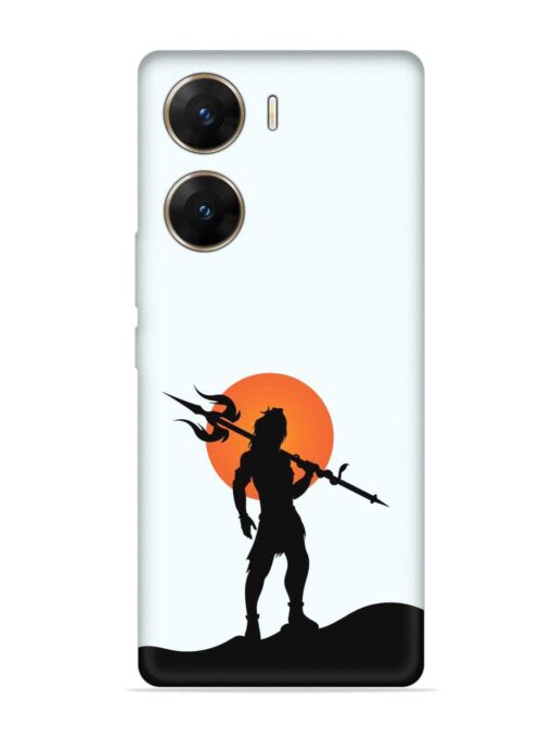 Lord Mahadev Trendy Embossed Soft Silicone Case for Vivo V29E (5G) Zapvi