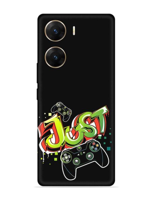 Graffiti Gamepad Illustration Embossed Soft Silicone Case for Vivo V29E (5G) Zapvi