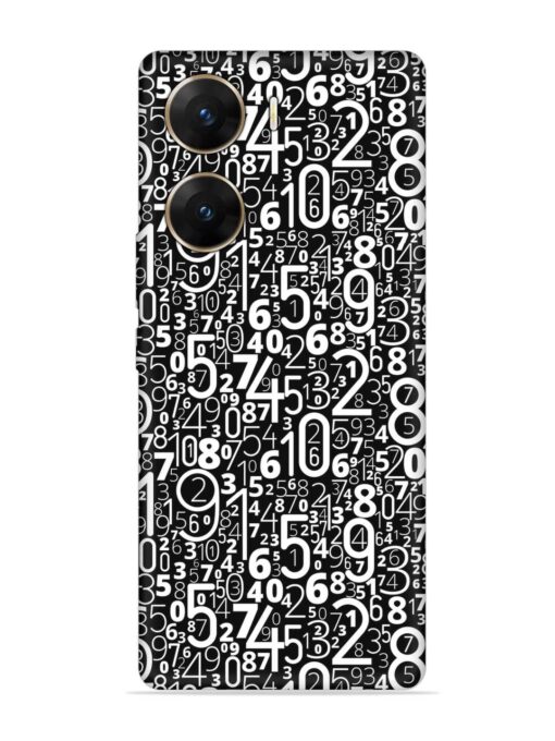 Many Numbers Different Embossed Soft Silicone Case for Vivo V29E (5G) Zapvi