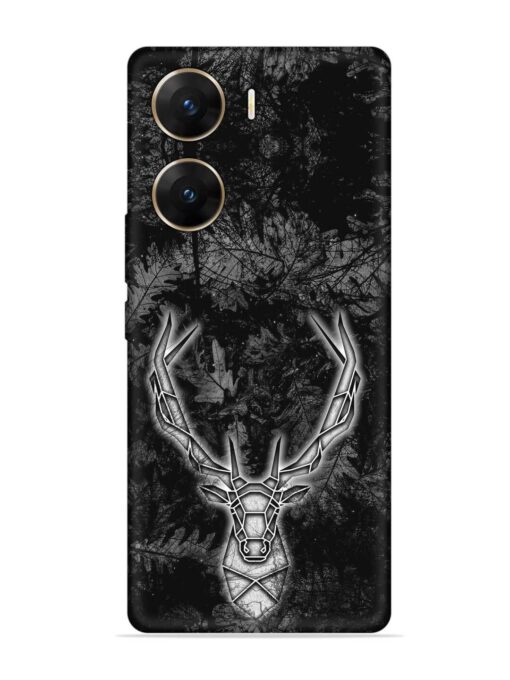 Ancient Deer Embossed Soft Silicone Case for Vivo V29E (5G) Zapvi