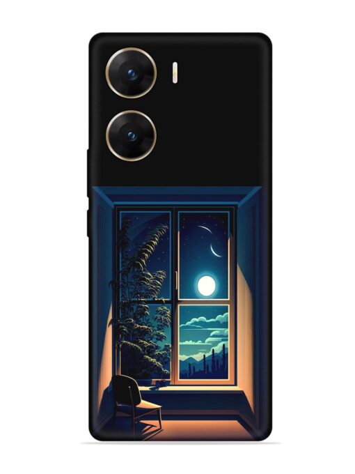 Night View At Window Embossed Soft Silicone Case for Vivo V29E (5G)