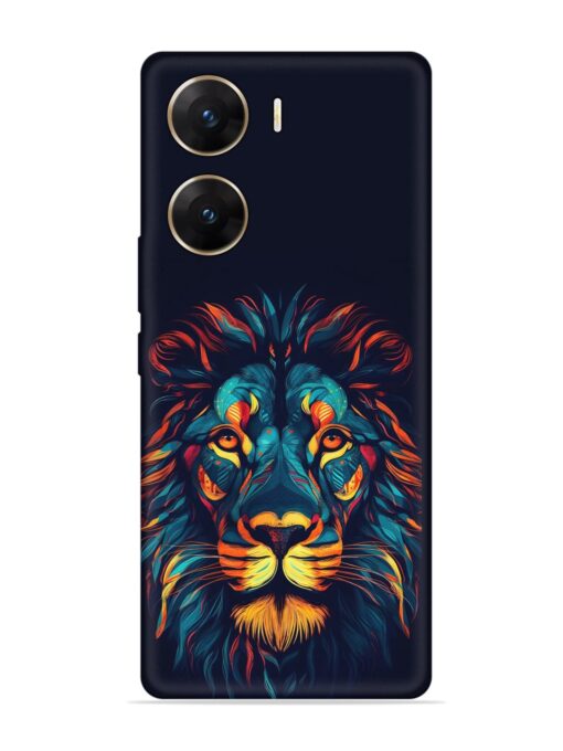 Colorful Lion Embossed Soft Silicone Case for Vivo V29E (5G) Zapvi