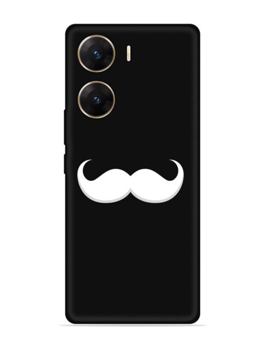 Mustache Vector Embossed Soft Silicone Case for Vivo V29E (5G) Zapvi