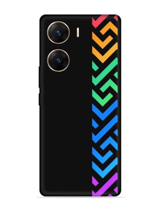 Colorshape Stripes Embossed Soft Silicone Case for Vivo V29E (5G)