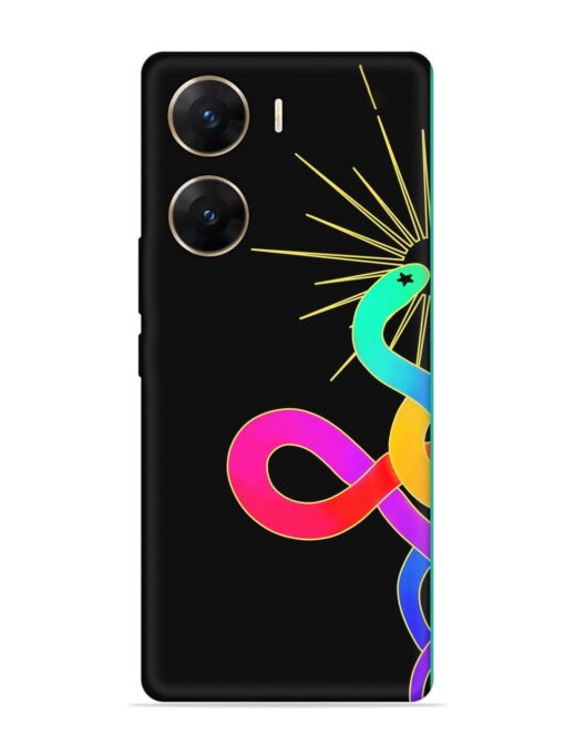 Art Geometric Abstraction Embossed Soft Silicone Case for Vivo V29E (5G) Zapvi