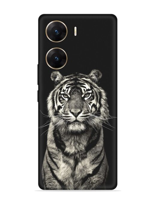 Tiger Art Embossed Soft Silicone Case for Vivo V29E (5G) Zapvi